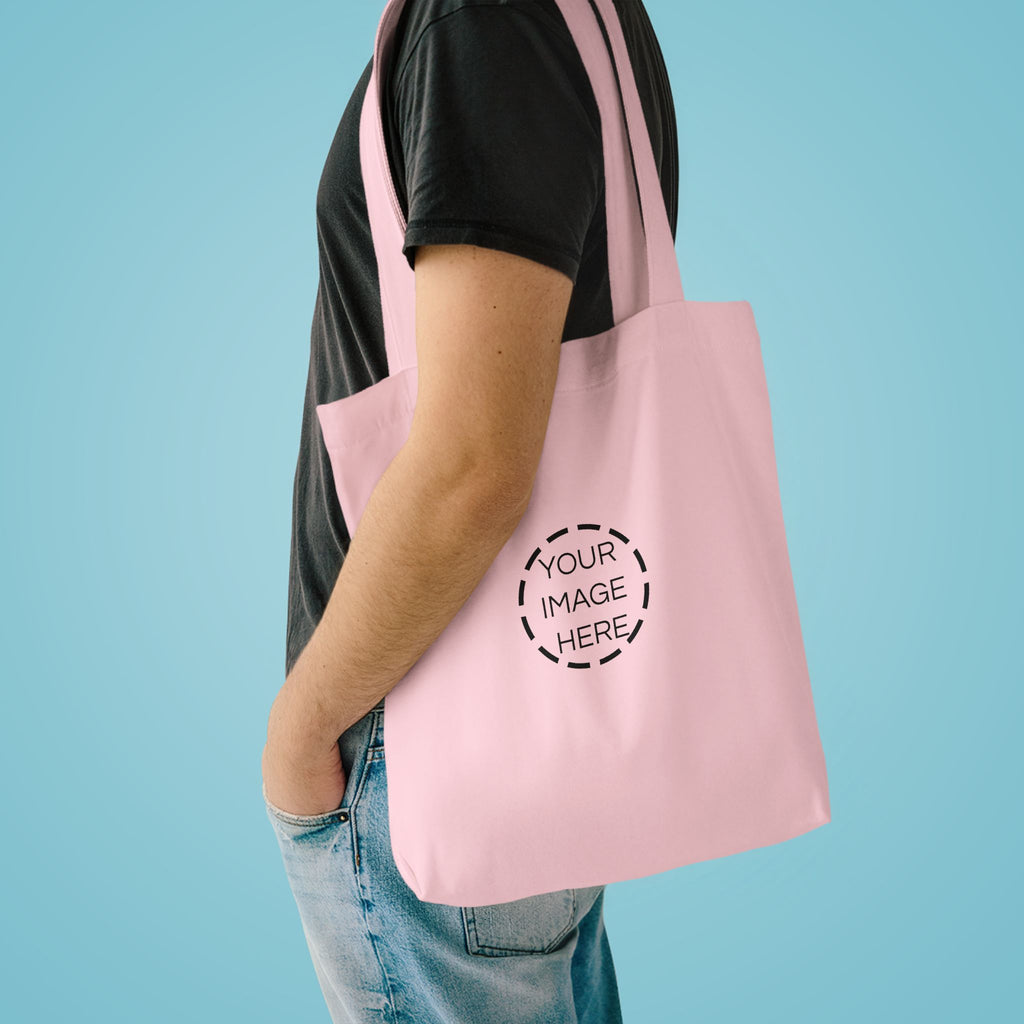 Minimal Black Cotton Tote Bag — Everyday Reusable Grocery & Market Bag