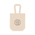 Double Wine Tote Bag — Canvas 2-Bottle Wine Carrier | Reusable Gift Tote for Picnics & Parties