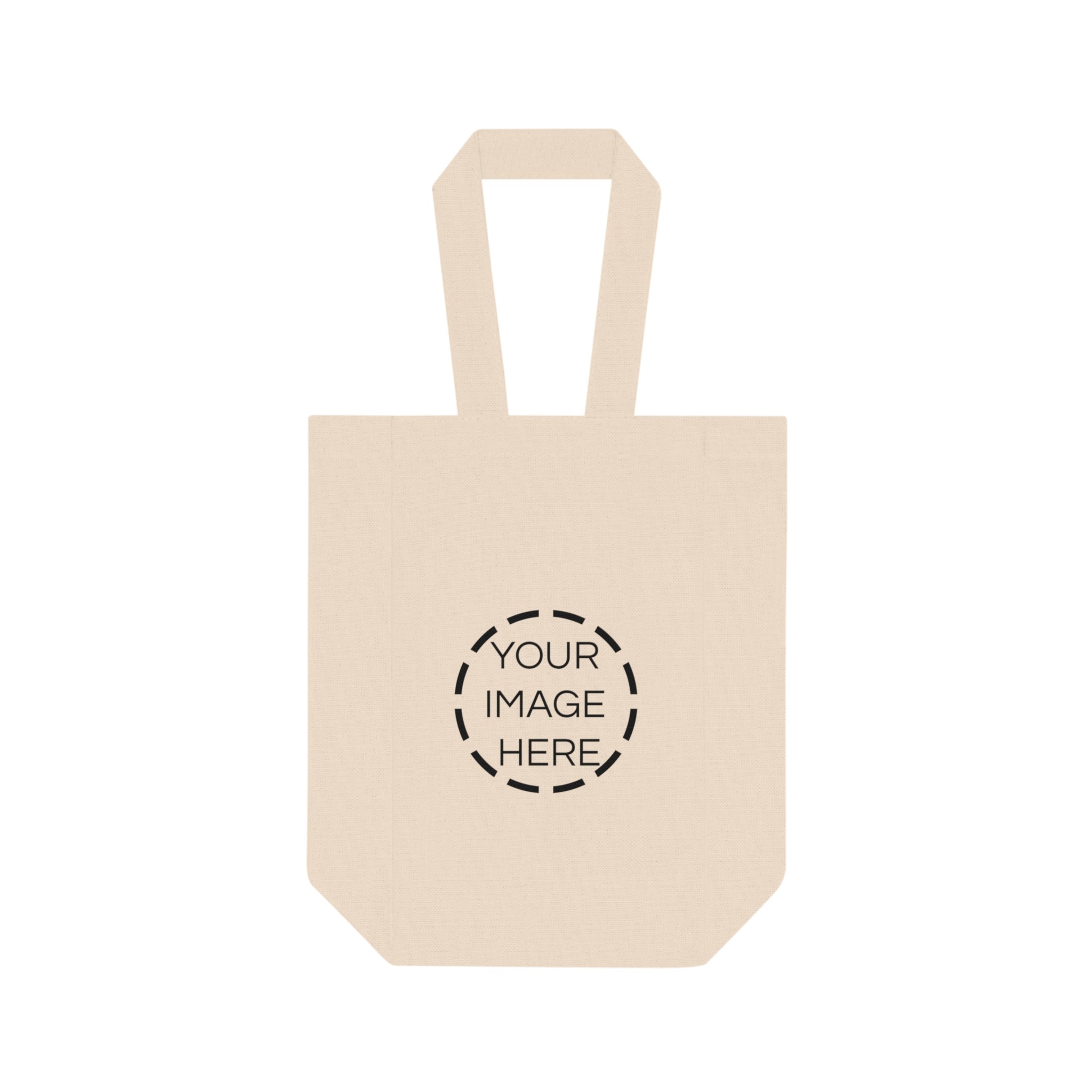 Double Wine Tote Bag — Canvas 2-Bottle Wine Carrier | Reusable Gift Tote for Picnics & Parties