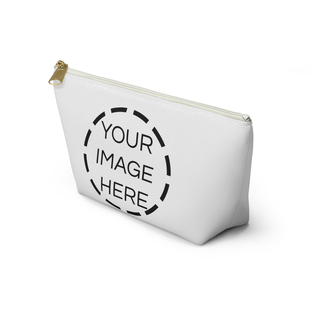Custom Accessory Pouch — Personalized Makeup & Travel Zipper Bag (Add Your Image or Text)