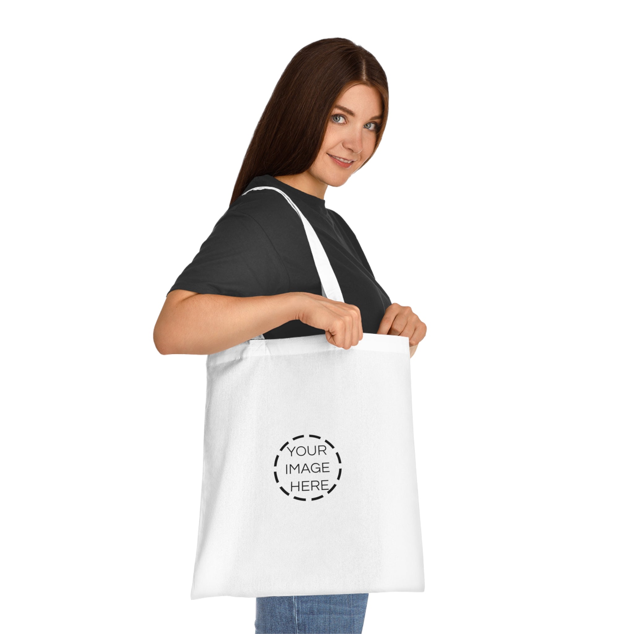 Custom Cotton Tote Bag – Personalized Plain White Reusable Shopper