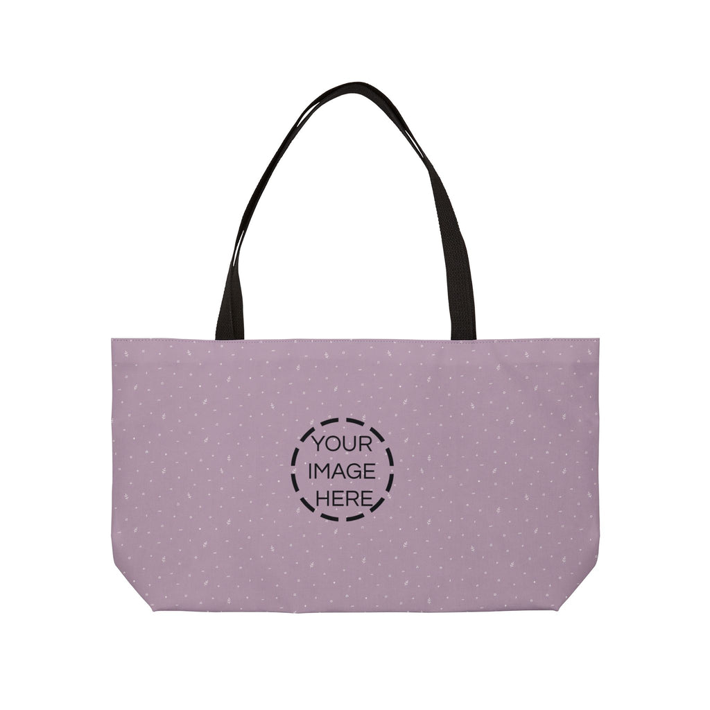 Weekender Tote Bag — Dusty Rose Polka Dot Weekend Travel Tote