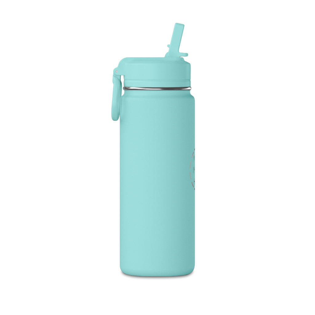 20oz Mini Water Bottle with Straw — Personalized Lightweight BPA-Free Sport Bottle