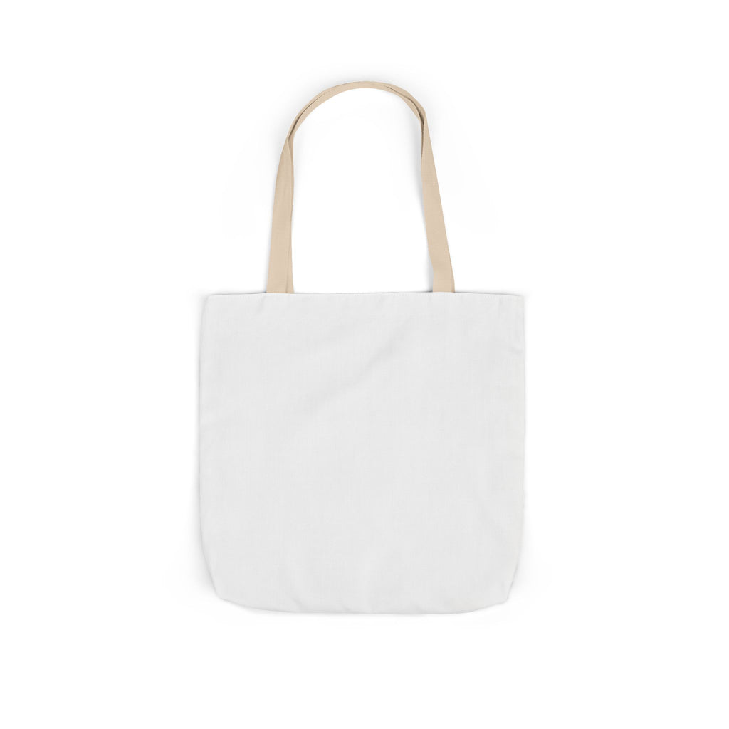 Custom Canvas Tote Bag with Colorful Straps — Personalized Everyday Grocery & Market Bag