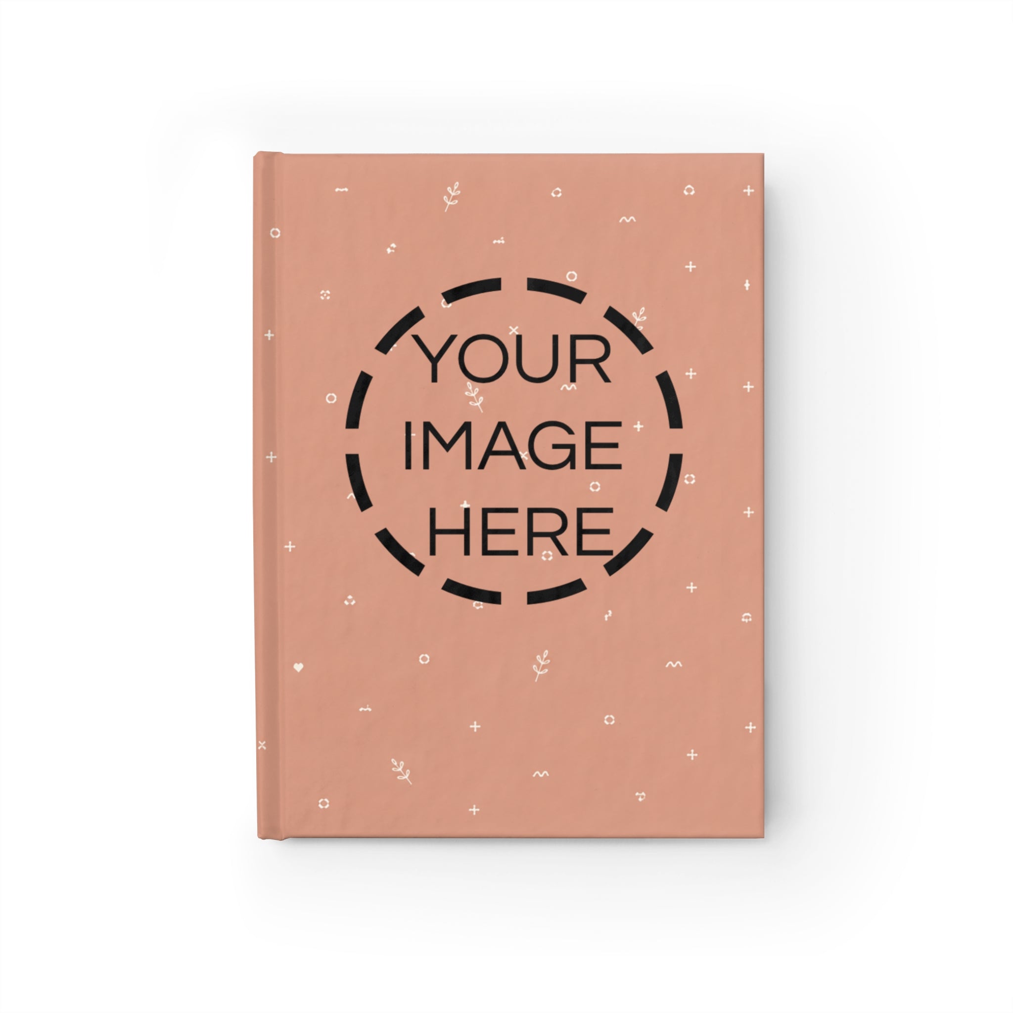 Blush Floral Hardcover Journal — Ruled Lined Notebook for Notes & Daily Planning
