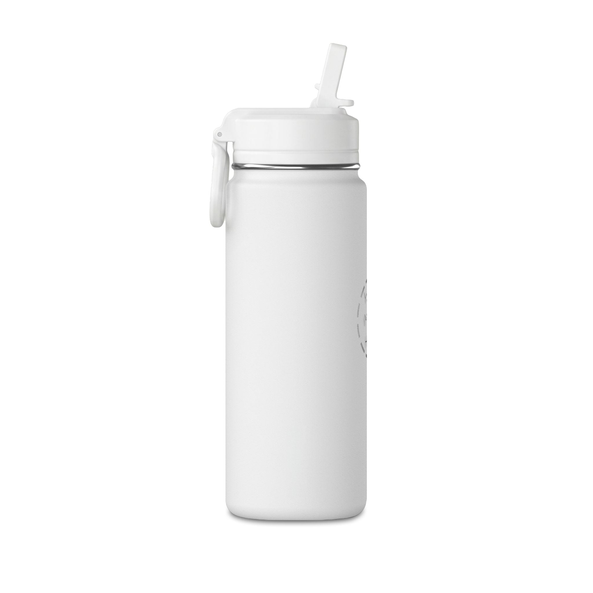 20oz Mini Water Bottle with Straw — Personalized Lightweight BPA-Free Sport Bottle