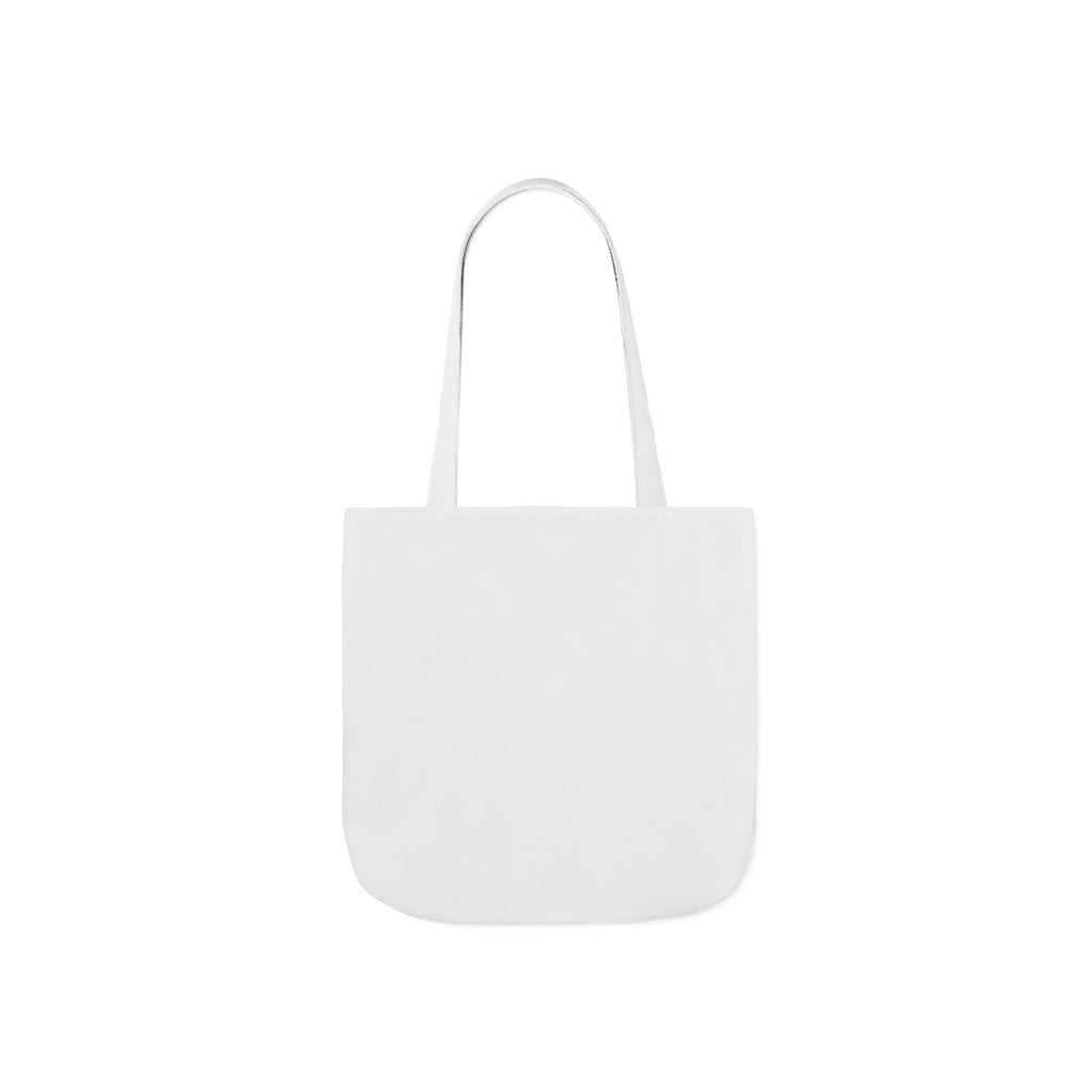 Custom Canvas Tote Bag with Colorful Straps — Personalized Everyday Grocery & Market Bag