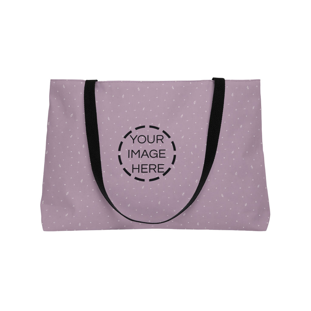 Weekender Tote Bag — Dusty Rose Polka Dot Weekend Travel Tote