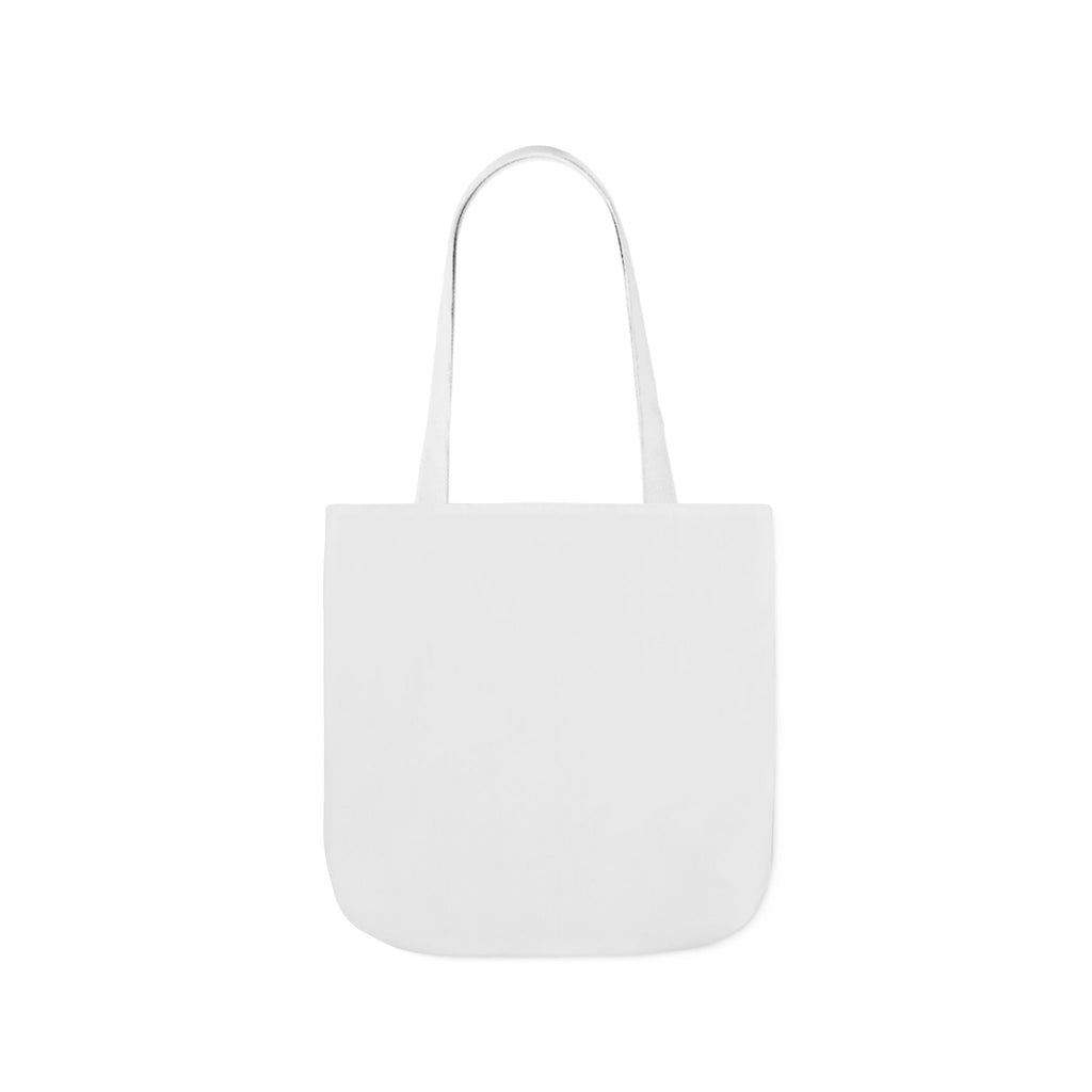 Custom Canvas Tote Bag with Colorful Straps — Personalized Everyday Grocery & Market Bag