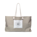 Polka Dot Weekender Bag — Large Canvas Travel Tote