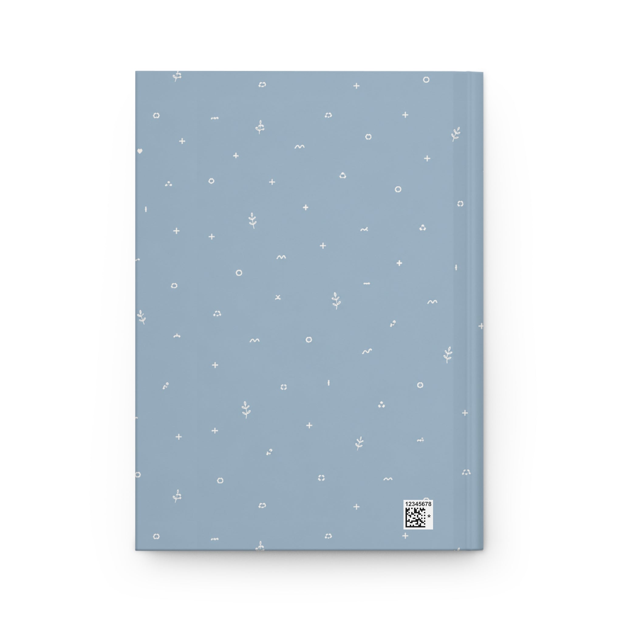 Minimal Blue Hardcover Journal — Dotted Constellation Notebook