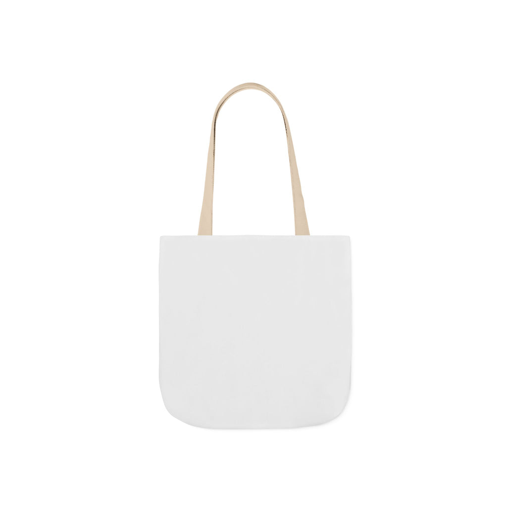 Custom Canvas Tote Bag with Colorful Straps — Personalized Everyday Grocery & Market Bag