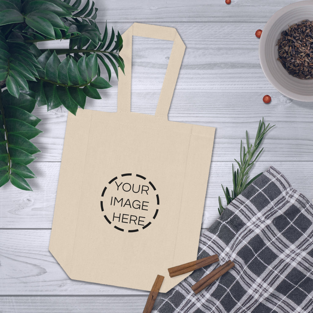 Double Wine Tote Bag — Canvas 2-Bottle Wine Carrier | Reusable Gift Tote for Picnics & Parties